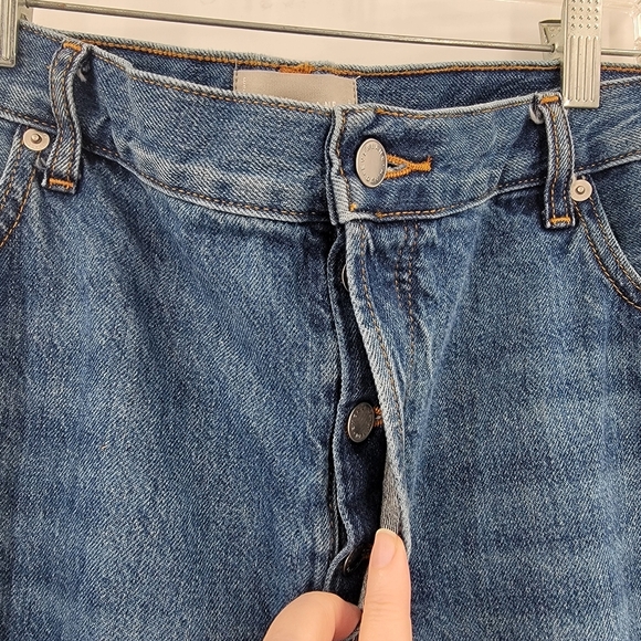 Everlane The Relaxed Straight Fit Jeans Size 33 Blue 100% Organic Cotton Denim - Picture 13 of 16